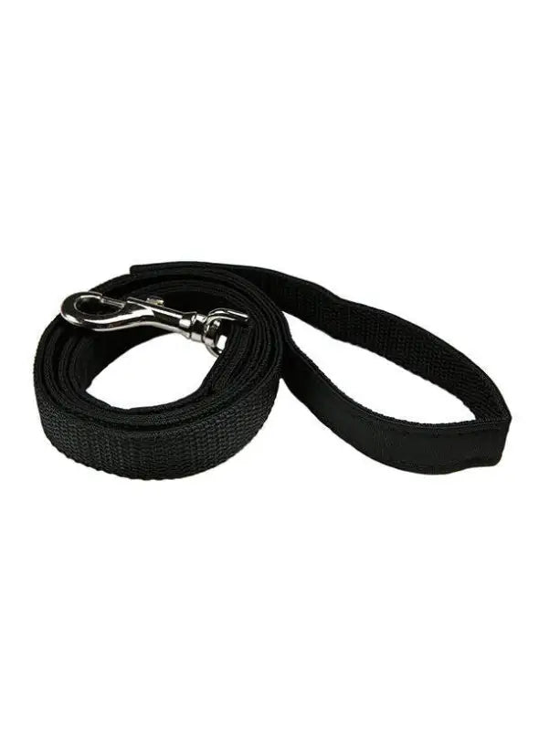 UrbanPup Nylon Hondenriem zwart 111 cm — 111 cm x 22 mm