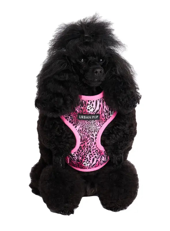 UrbanPup Pink Leopard Harness — Roze - Hondentuigje