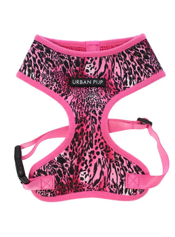 UrbanPup Pink Leopard Harness — Roze - XXS 20-25 cm - Hondentuigje