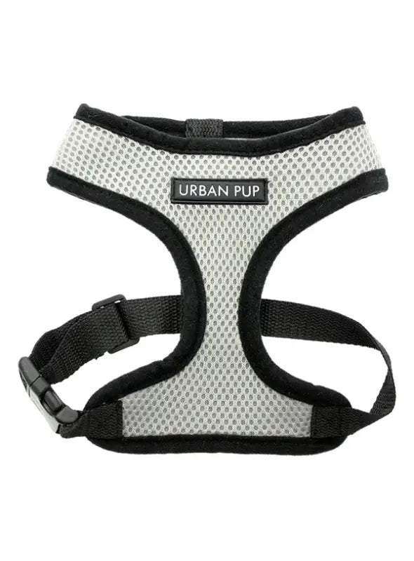 UrbanPup Steel Grey Soft Harness — Grijs - XXS 20-25 cm - Hondentuigje
