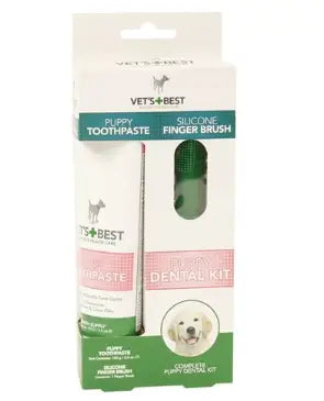 Vets Best Puppy Tandpasta Met Vingerborstel Kit - VERZORGINGSPRODUCT