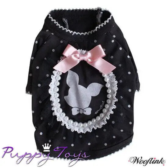 Wooflink Hondenshirtje ’Julie’ Black 20 cm — Zwart