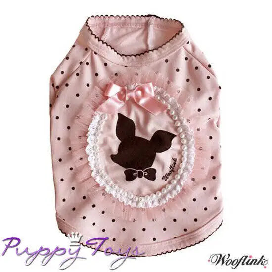 Wooflink Hondenshirtje ’Julie’ Pink 20 cm — Roze