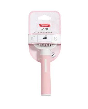 Zolux Anah Slickerborstel Soft — Roze / Wit - KAMMEN/BORSTELS