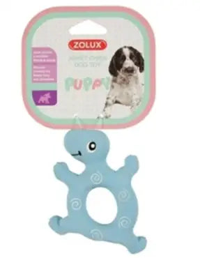 Zolux Latex Puppyspeelgoed Schildpad blauw 10 cm