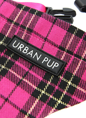 Urban Pup Bandana Fuchsia Tartan