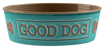 Tarhong Voerbak Hond Good Dog Melamine Turquoise 17 cm 950 ml