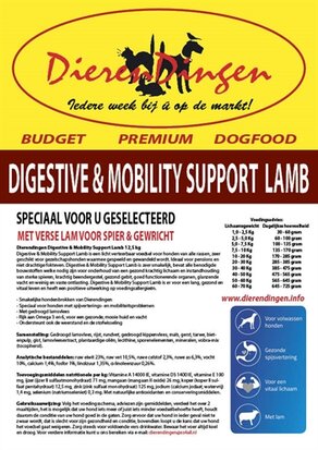 Budget Premium Digestive & Mobility Support Lamb 12,5 kg