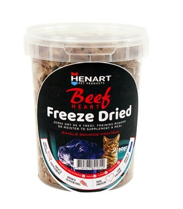 Henart Freeze Dried Beef Heart 90 gram