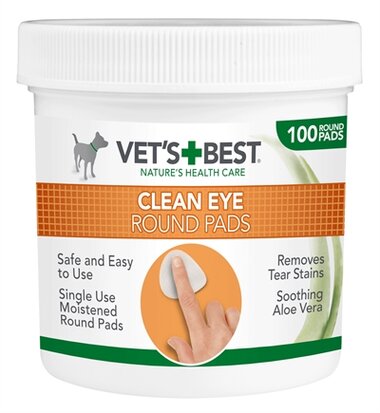 Vets Best Clean Eye Round Pads 100st