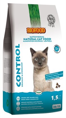 Biofood Cat Control Urinary & Sterilised 1,5 kg