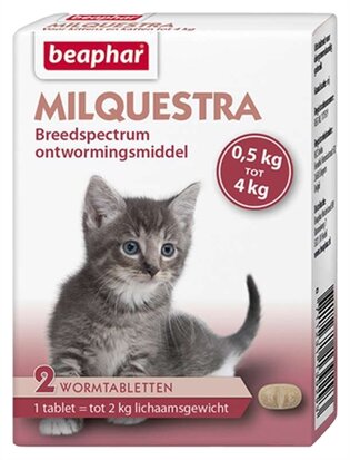 Beaphar Milquestra kleine kat / kitten 2 tabletten