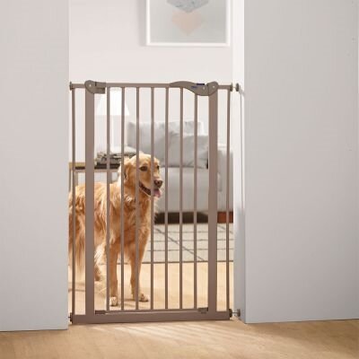 Savic Dog Barrier Afsluithek met Kleine Deur Grijs 107 cm