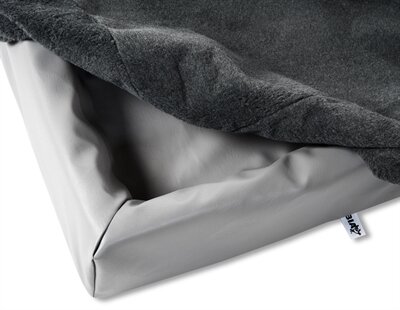 Bia Bed Fleece Overtrek Hondenmand Grijs 60X50 cm
