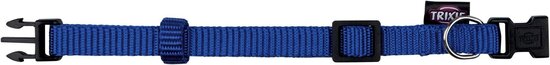 Trixie Halsband Premium Blauw 15-25 cm x 10 mm