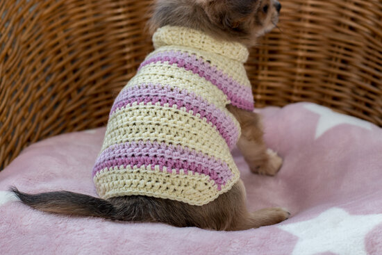 MySweety Pullover driekleur roze 15 cm XXXS
