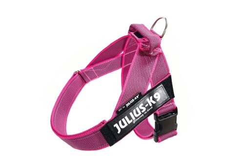 Laat je zien Pest gesponsord Julius K9 riemtuig maat 0 roze 58 - 76 cm - puppyToys.nl