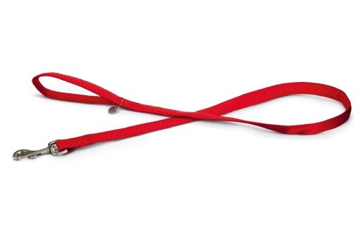 Beeztees Mac Leather looplijn rood 120 cm x 25 mm