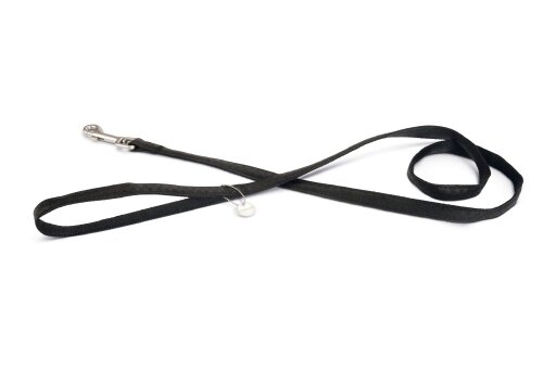 Beeztees Mac Leather looplijn zwart 120 cm x 15 mm
