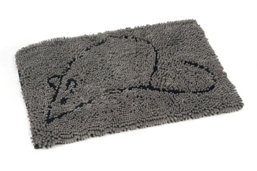 Dirty cat droogloopmat grijs 60 x 40 cm