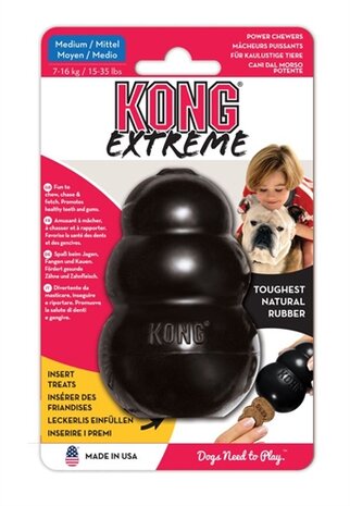 KONG Extreme Zwart MEDIUM 5,5X5,5X9 cm