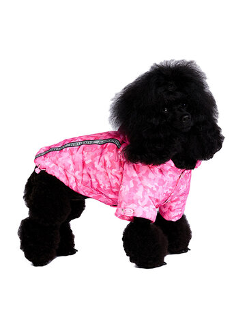 Urban Pup Hondenjas Pink Camouflage Rainstorm S