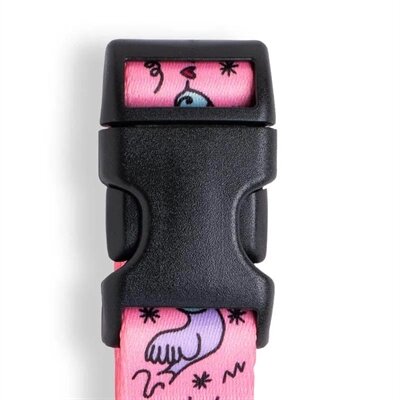 Morso Halsband Hond Sweet Tweet Roze 30-42x1,5 cm