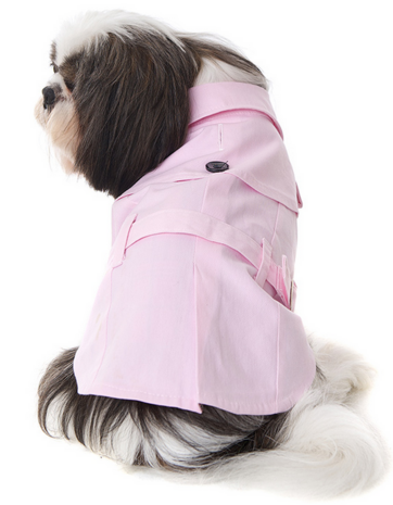 Hondenjas Powder Pink Trench Coat S 25 cm