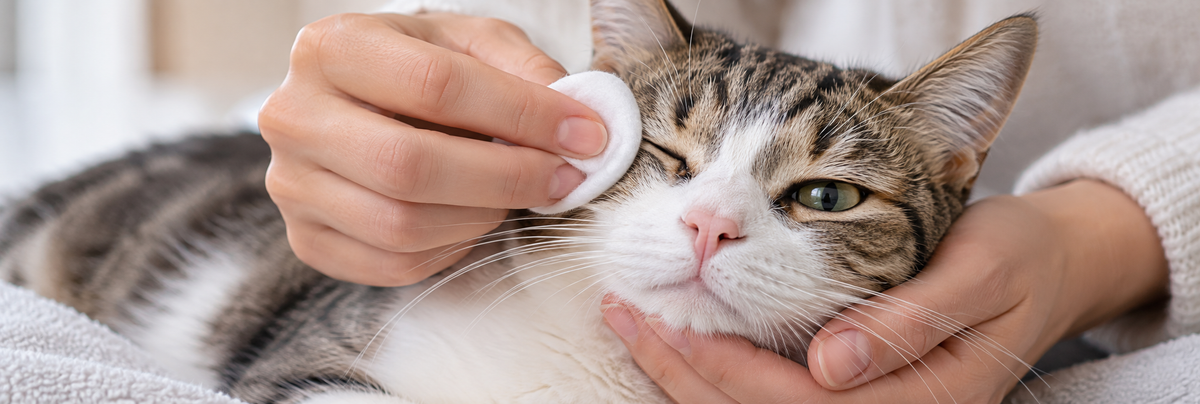 Gebits oor en oogverzorging kat