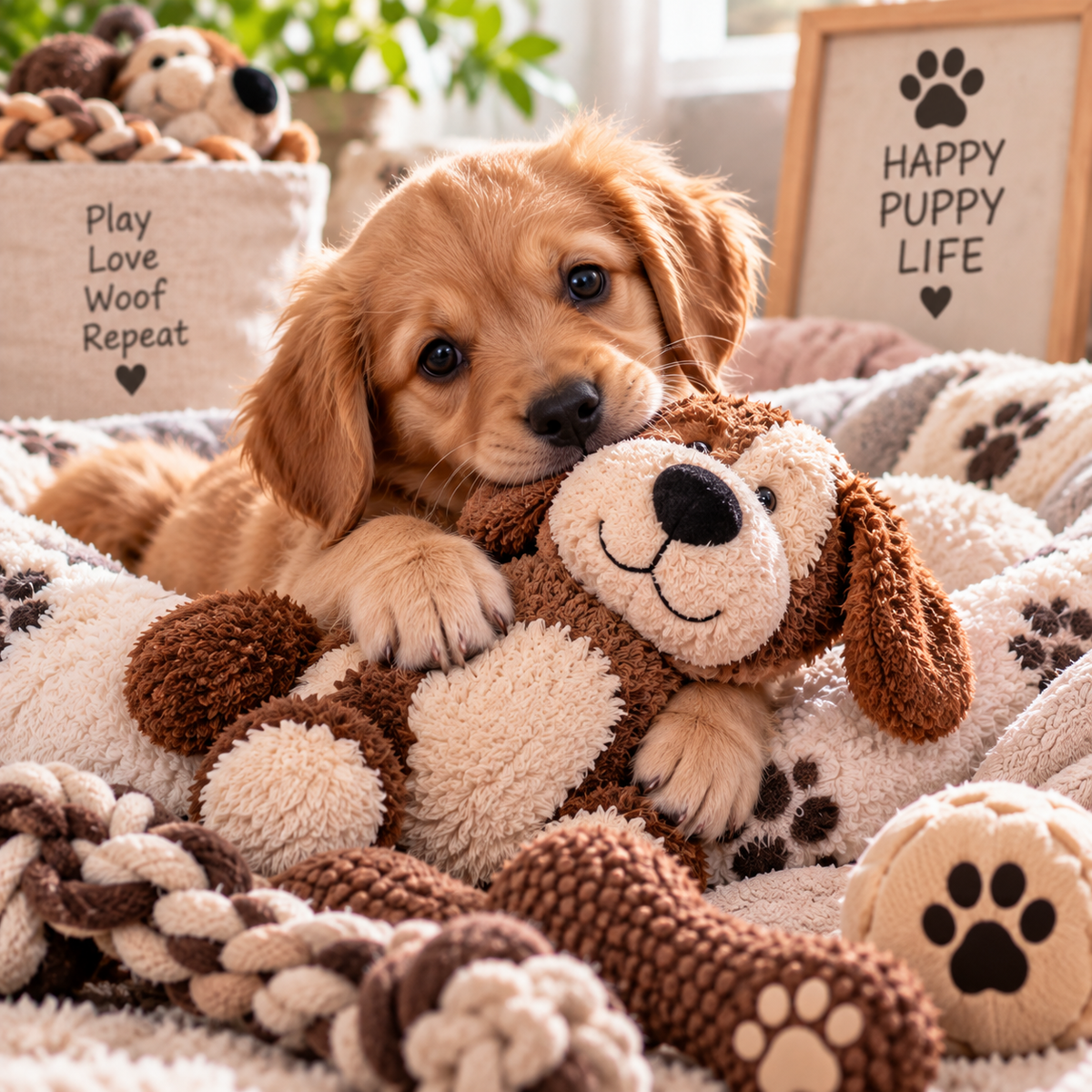 Pluche Puppy Speeltjes