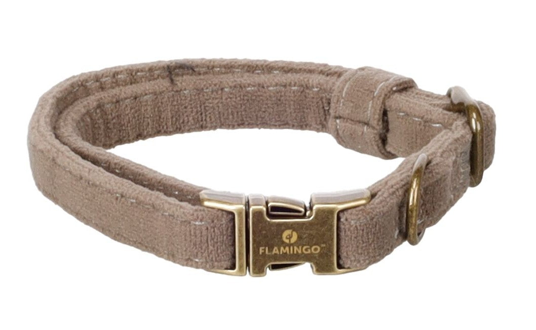 Hondenhalsband Janka 30-45 cm x 1,5 cm — Taupe