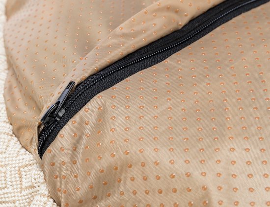 Hondenmand Boho beige — 65x65x19 cm