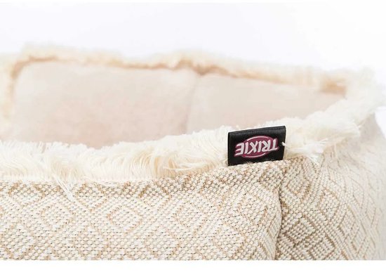 Hondenmand Boho beige — 65x65x19 cm