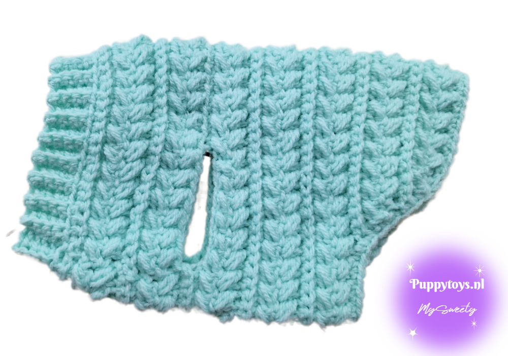MySweety Hundepullover Shiny in pink — Rückenlänge 18 cm