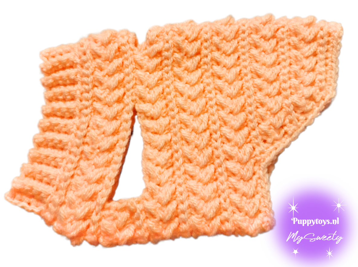 MySweety Hundepullover Shiny in pink — Rückenlänge 18 cm