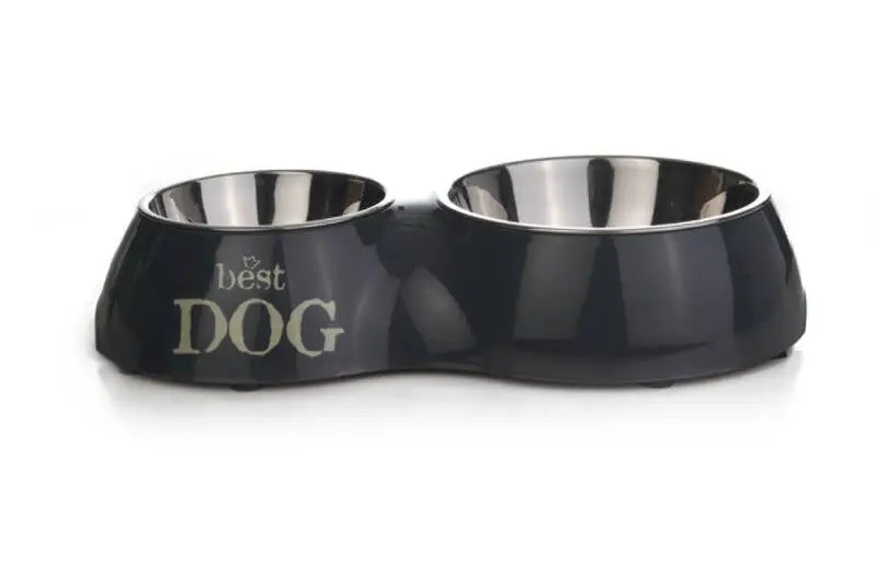 Beeztees Honden Dinerset Best Dog 31x17,5x6 cm — Grijs