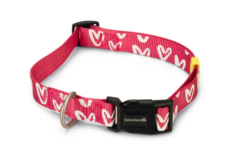 Beeztees Hondenhalsband Heart roze 48-70 cm