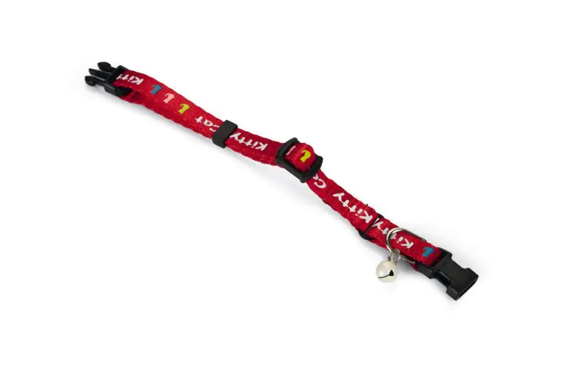 Beeztees Kittenhalsbandje Kitty Cat — Rood - HALSBANDEN/LIJNEN NYLON