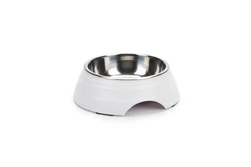 Beeztees Melamine Hondenvoerbak Rimpu 14 cm — Wit