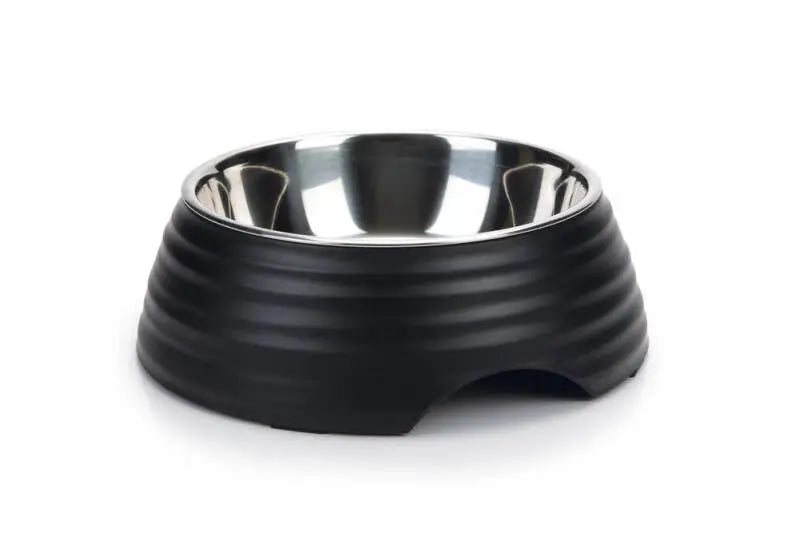 Beeztees Melamine Hondenvoerbak Rimpu 22 cm — Zwart