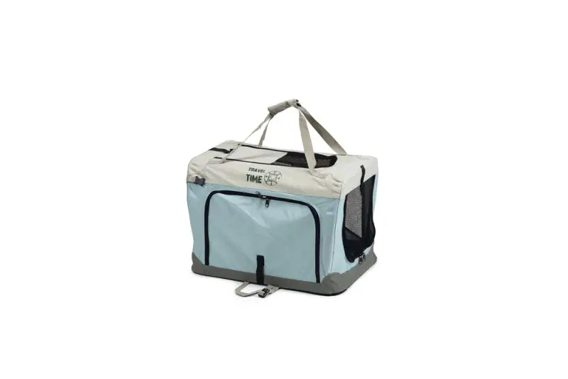 Beeztees Nylon Hondenbench Travel Time 49x34x35 cm — Lichtblauw - VERVOERSBOX