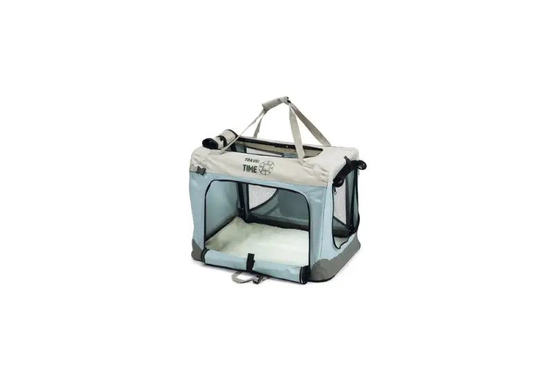 Beeztees Nylon Hondenbench Travel Time 49x34x35 cm — Lichtblauw - VERVOERSBOX