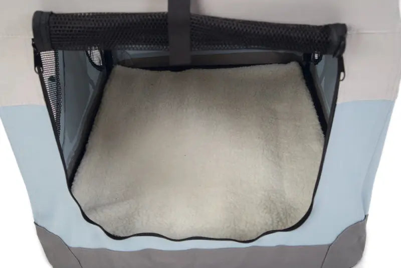 Beeztees Nylon Hondenbench Travel Time 49x34x35 cm — Lichtblauw - VERVOERSBOX