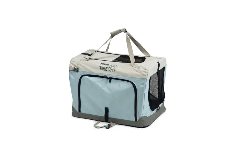 Beeztees Nylon Hondenbench Travel Time 60x42x42 cm — Lichtblauw - VERVOERSBOX