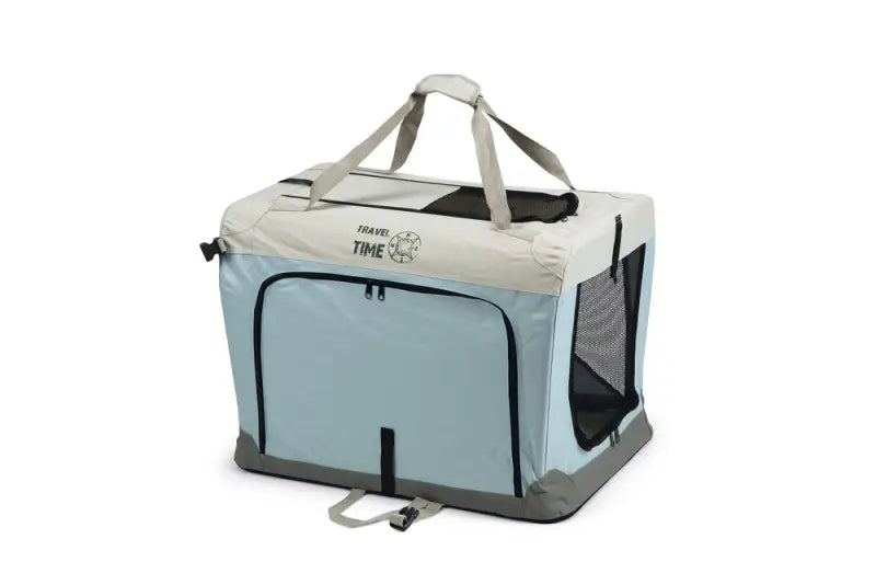 Beeztees Nylon Hondenbench Travel Time 81x58x58 cm — Lichtblauw - VERVOERSBOX