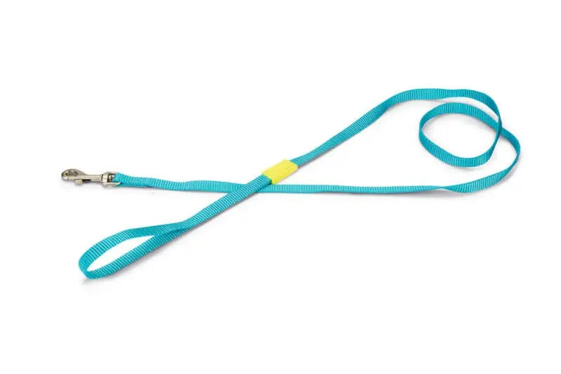 Beeztees nylon Hondenriem Uni lichtblauw 120x10 — 120 cm x 10 mm