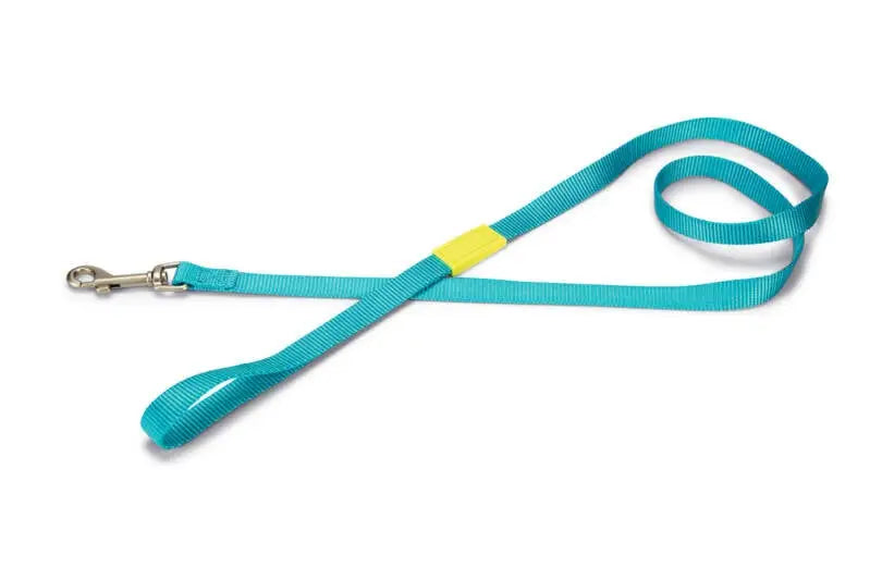 Beeztees nylon Hondenriem Uni lichtblauw 120x15 — 120 cm x 15 mm
