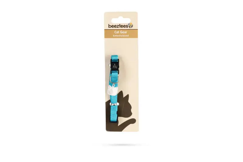 Beeztees nylon Kattenhalsbandje Uni — Lichtblauw - HALSBANDEN/LIJNEN NYLON