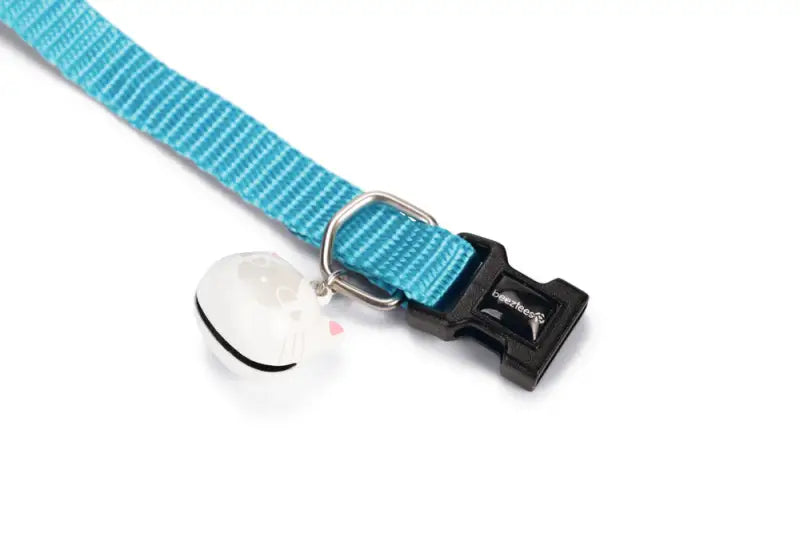 Beeztees nylon Kattenhalsbandje Uni — Lichtblauw - HALSBANDEN/LIJNEN NYLON