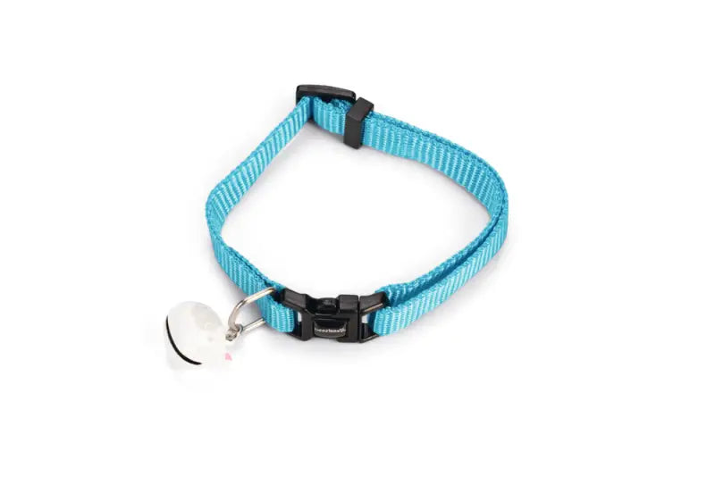 Beeztees nylon Kattenhalsbandje Uni — Lichtblauw - HALSBANDEN/LIJNEN NYLON